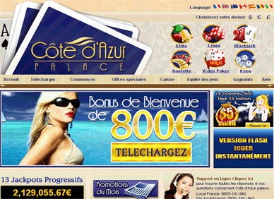 Casino virtuel Côte d'Azur Palace
